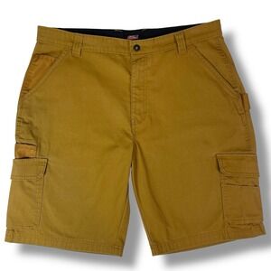 Dickies Cargo Work Shorts Men's 36 Desert Sand Ripstop Utility Durable Outdoor